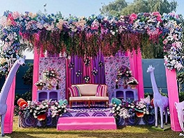 SatyaSushila marriage lawn in Indore with mandap setup